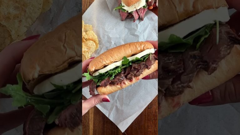 Grilled Flank Steak Sandwich Recipe