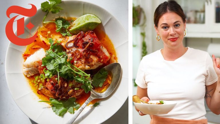 Alison Roman's Tomato-Poached Fish with Chile Oil | NYT Cooking