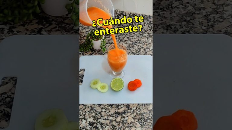 Mezcla Pepino con Zanahoria #shorts #tips #batidos #jugos #recetas