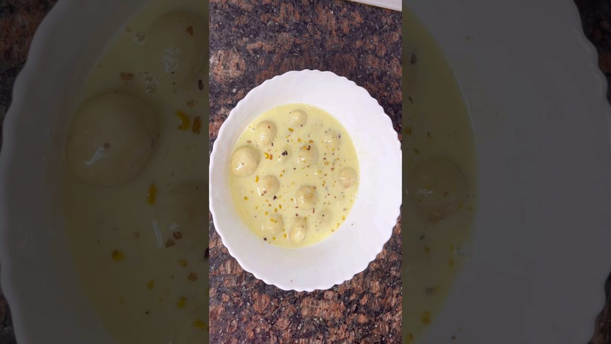 আমূল দুধ দিয়ে দারুন স্বাধের রসমনজুরি l Amul milk Roshmonjuri desserts #rosomonjuri #shorts