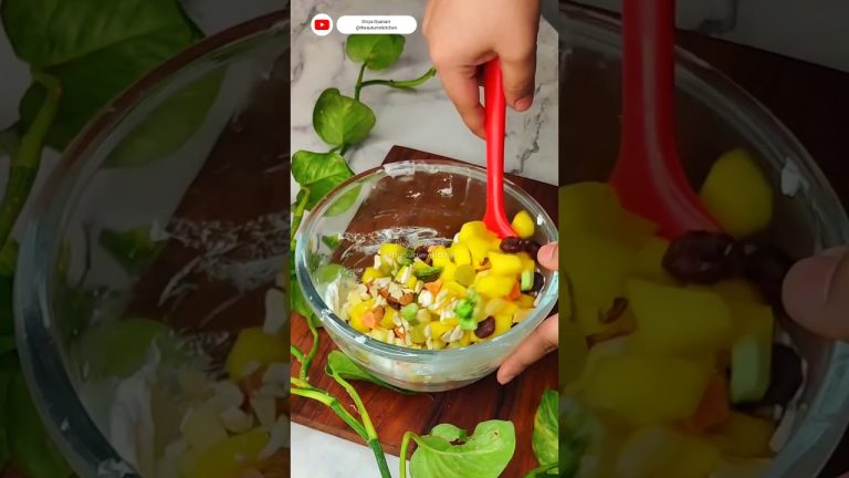 Fruit Cream🍎🍇🥭🍨🍧 #icecream #fruitcream #fruitcreamrecipe #fruitcreamdessert #icecreamrecipe #dessert