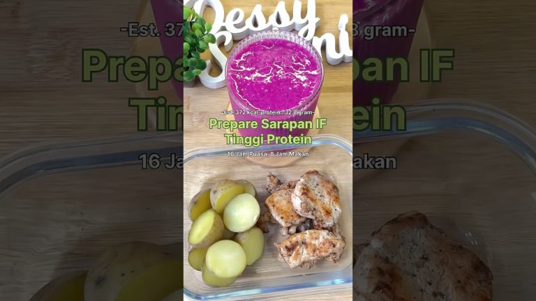 Prepare Sarapan IF 16:8 Tinggi Protein #if #menudiet #mealplan #sarapan #food #breakfast #recipe