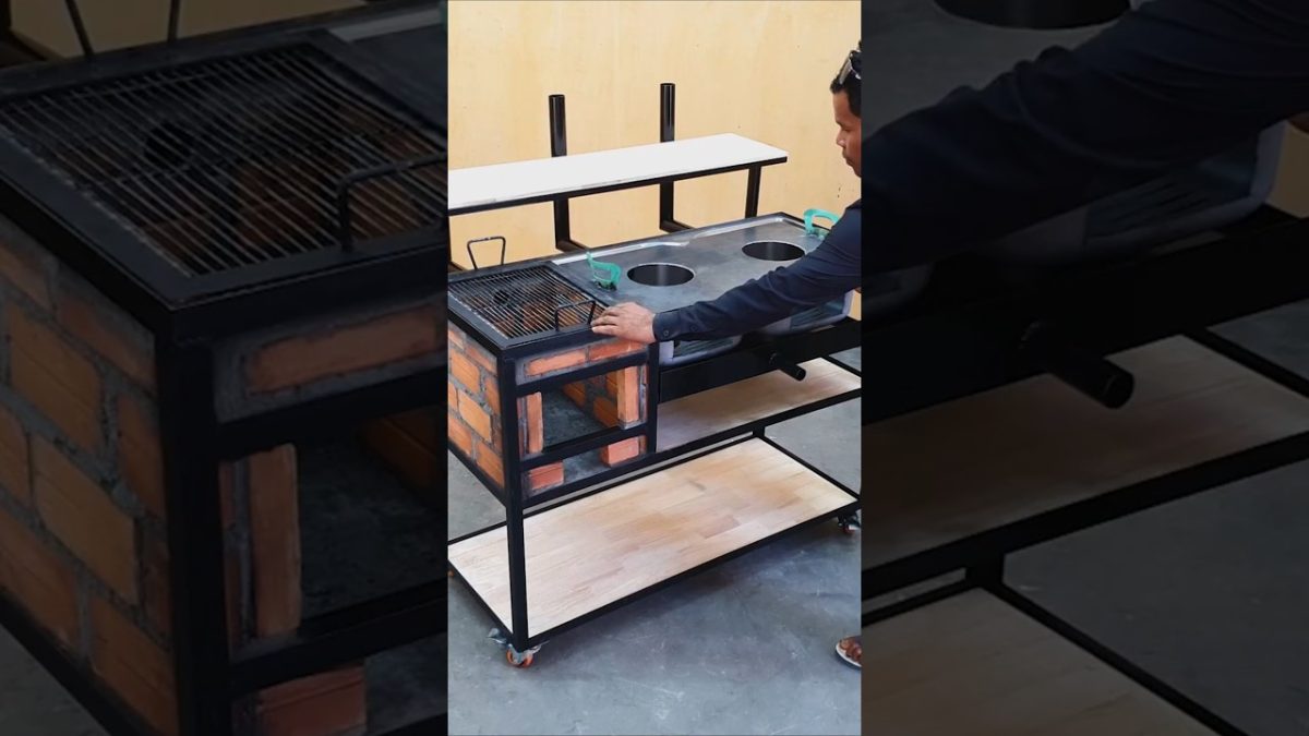 Amazing Idea of Recycling old Sink Making Awesome Wood Stove, BBQ Grill