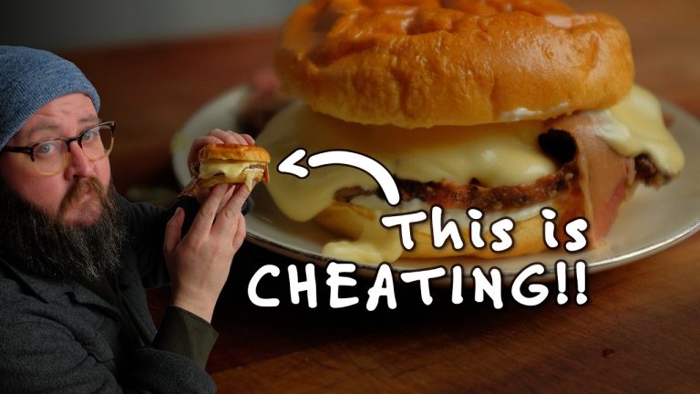 Brisket Cheddar Sandwich Recipe | Melty BBQ Beef Sandwich with Chef Tom