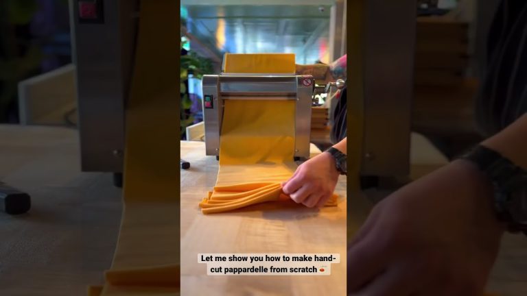 Hand-cut pappardelle Pasta recipe #shorts