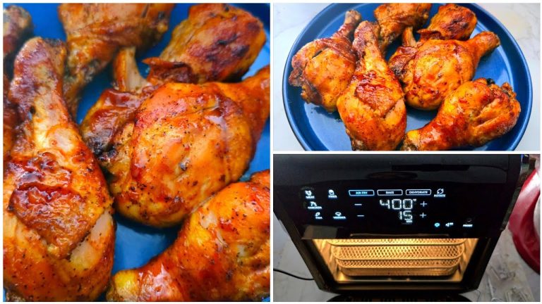 AIR FRYER BBQ CHICKEN DRUMSTICKS