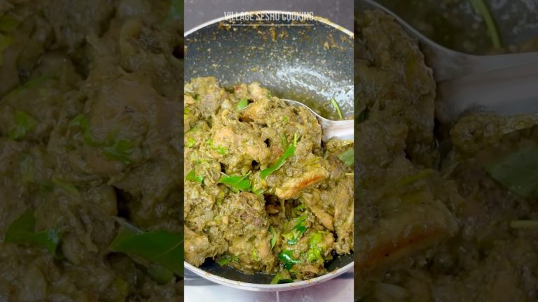 Traditional Green Chicken Fry | Green Chilli Chicken | Chilli Chicken #shorts