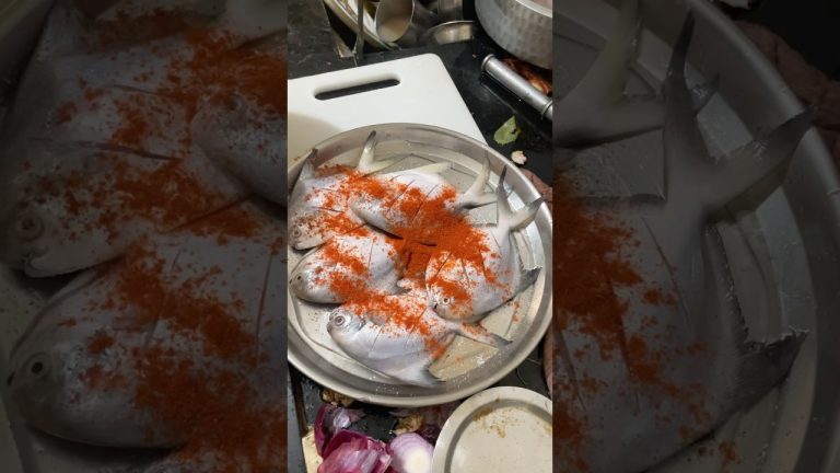 Poplet fry | Agri fish | fry recipe 😋🍽️  #fish #indianfood #seafood #fishfry #viralvideo