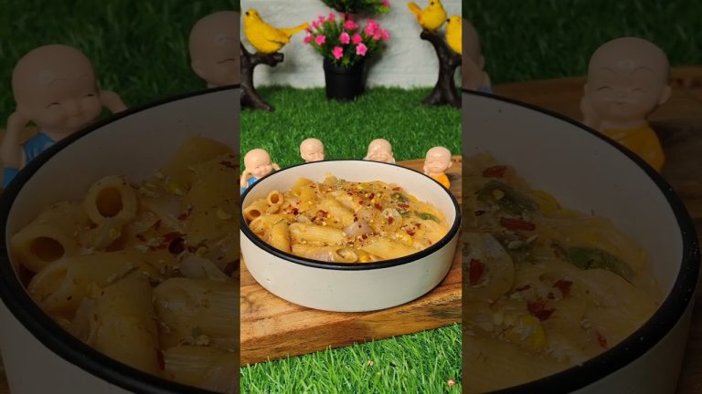 Pink Sauce Pasta Recipe #shorts #recipe #pasta #macroni #food