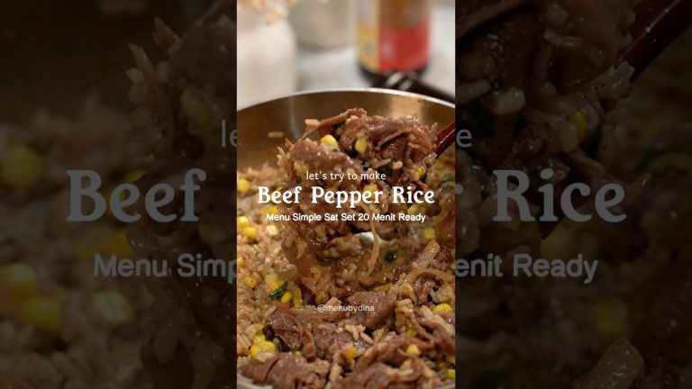 Resep Simple Beef Pepper Rice ala resto #resepsimple #beefpepperrice #homecooking #masakanrumahan