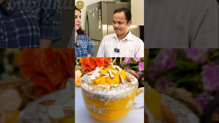Healthy High Potein Mango Oats Breakfast❤#shorts #farahkhan #trending #food #youtubeshorts