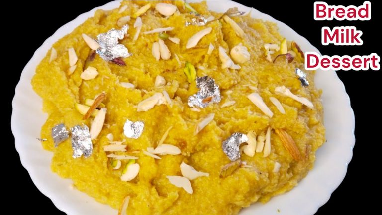 Indian dessert recipe | Only milk and bread easy dessert recipe | Quick dessert only milk and bread