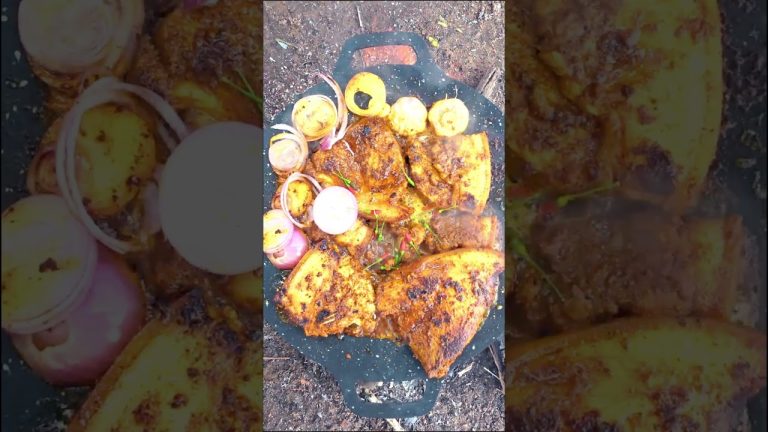 Village Style Pork BBQ in Sri Lanka 🍖🔥 | Pure Countryside Cooking! #Shorts #viralshorts