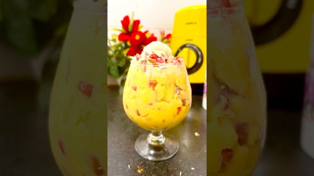 Easy Desserts | Fruit Custard Recipe #youtubeshorts#shortsviral#shortsfeed#easyrecipe#shorts#fruits