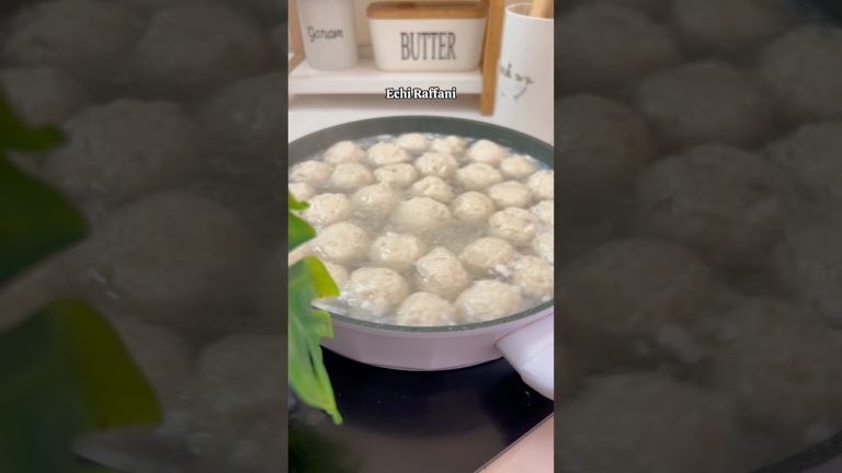 RESEP BAKSO AYAM SIMPEL KUAH SEAFOOD #resepsimple #baksoayam #food #cooking #meatballs #fypyoutube