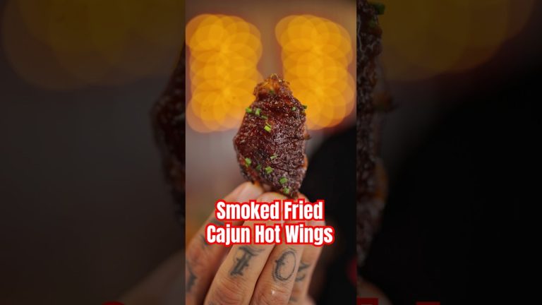 Smoked Fried Cajun Hot Wings #chickenwings #hotwings #chickenrecipe #tftibbq #bbq