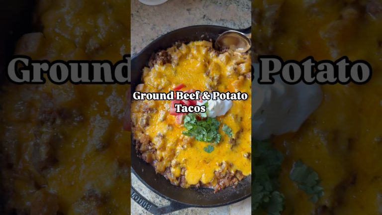 Ground Beef & Potato Tacos #recipe