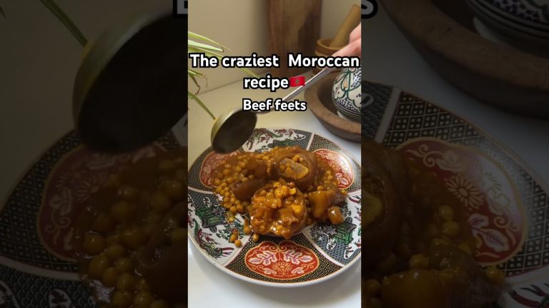 Recipes #moroccanculture Beef feets #shortvideo