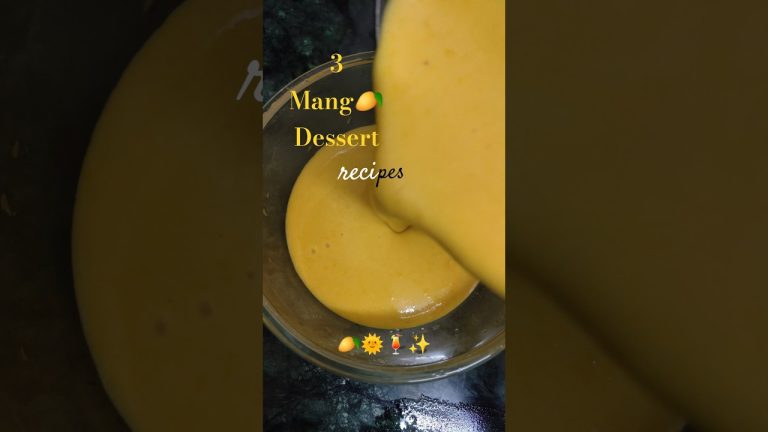 🥭 Viral Mango Recipes! 😋 Mango Custard | Cake | Aamras #mangorecipe #shortsfeed #recipe #food