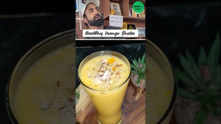 🏋🏻‍♀️Gym Coach Nitesh Soni's healthy Mango Shake Recipe 🥭 #shorts #fitness #gym #healthy #niteshsoni