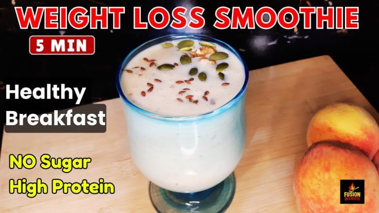 Peach Smoothie Recipe | Weight Loss Drink By Fusion Delights | Healthy Breakfast Ideas
