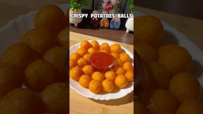 Trending recipe of mini potato balls #shorts #recipe #potato #snacks #viral #shortsfeed #trending