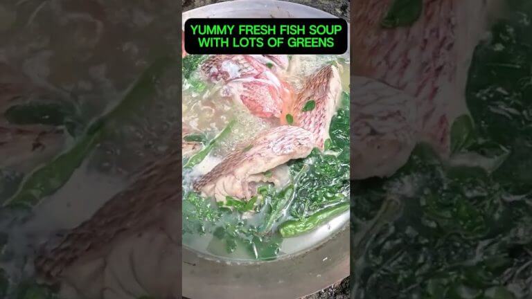 yummy FISH SOUP with GREENS #seafood #seafoodlovers #seafoodrecipes