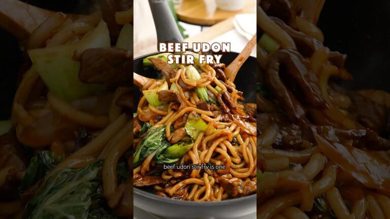 Easy Beef Udon Stir Fry Recipe ( Beef Yaki Udon ) #beef #udon  #udonnoodles  #stirfry #recipe