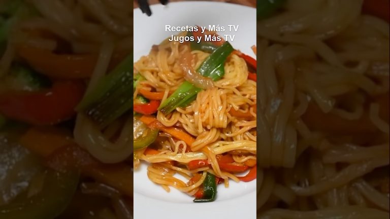 Espaguetis Salteados con Vegetales #recetavegana #cocina