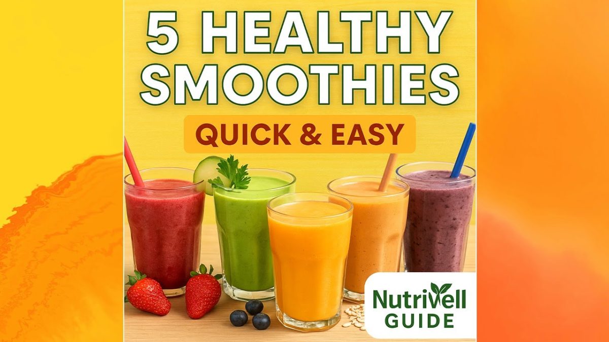 5 Healthy Smoothie Recipes | Quick & Easy Breakfast Smoothies for Weight Loss & Energy