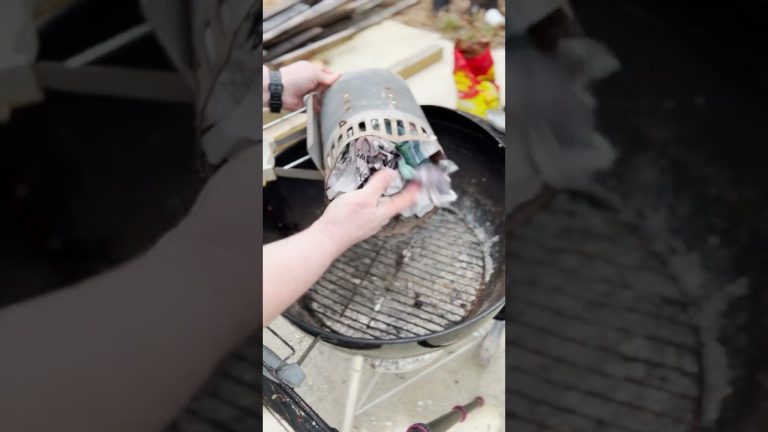 How to Use a Chimney Starter to Light Charcoal