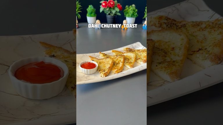 Viral Dahi chutney Toast #shorts #recipe #bread #toast
