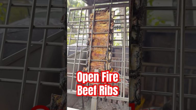 Open Fire Beef Ribs in Miami #beefribs #openfirecooking m @MadScientistBBQ @alfrugoniofc