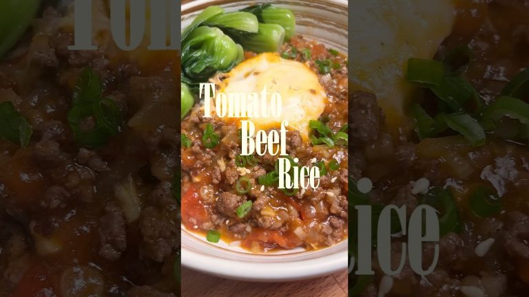 Tomato beef rice aka Chinese bolognese #cooking #food