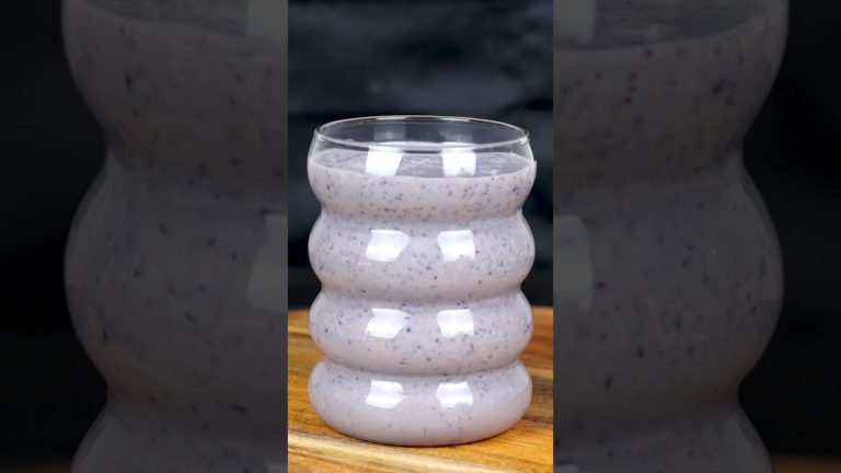 Blueberry Banana Smoothie #shorts #asmr #recipe