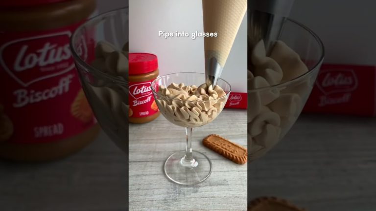 2-ingredient Lotus Biscoff mousse! Tutorial