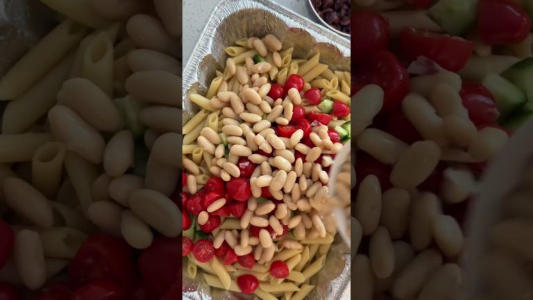 Easy pasta salad recipe PART 2 #pasta #salad #food #recipe