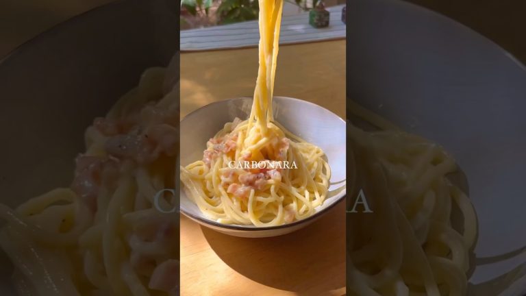 Vraie CARBONARA ❤️ #carbonara #pasta #recette