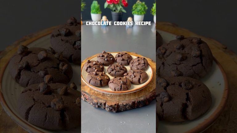Viral chocolate Cookies Recipe #shorts #dessert #recipe #chocolate #cookies