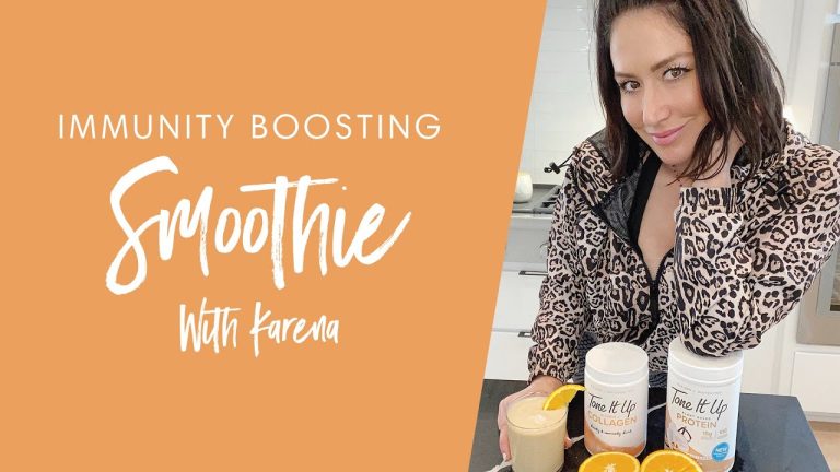 Immunity Boosting Smoothie Recipe With Karena | Tone It Up Vitamin C + Collagen