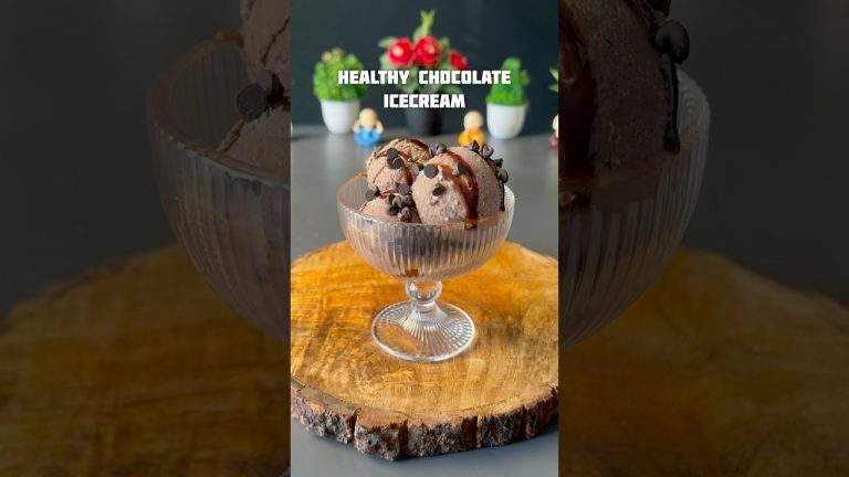 Viral Healthy Chocolate Ice cream #shorts #chocolate #icecream #recipe #healthy
