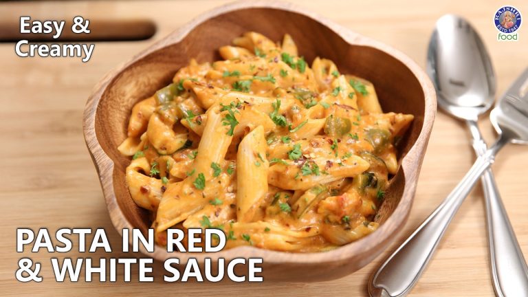 Restaurant Style Pasta In Red & White Sauce | Creamy Pasta Recipe | Penne Pasta | Chef Ruchi