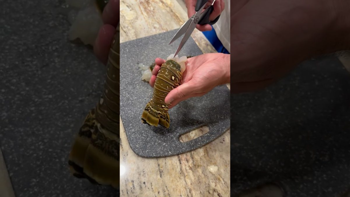 How to prep your lobster tail to cook 🍽️