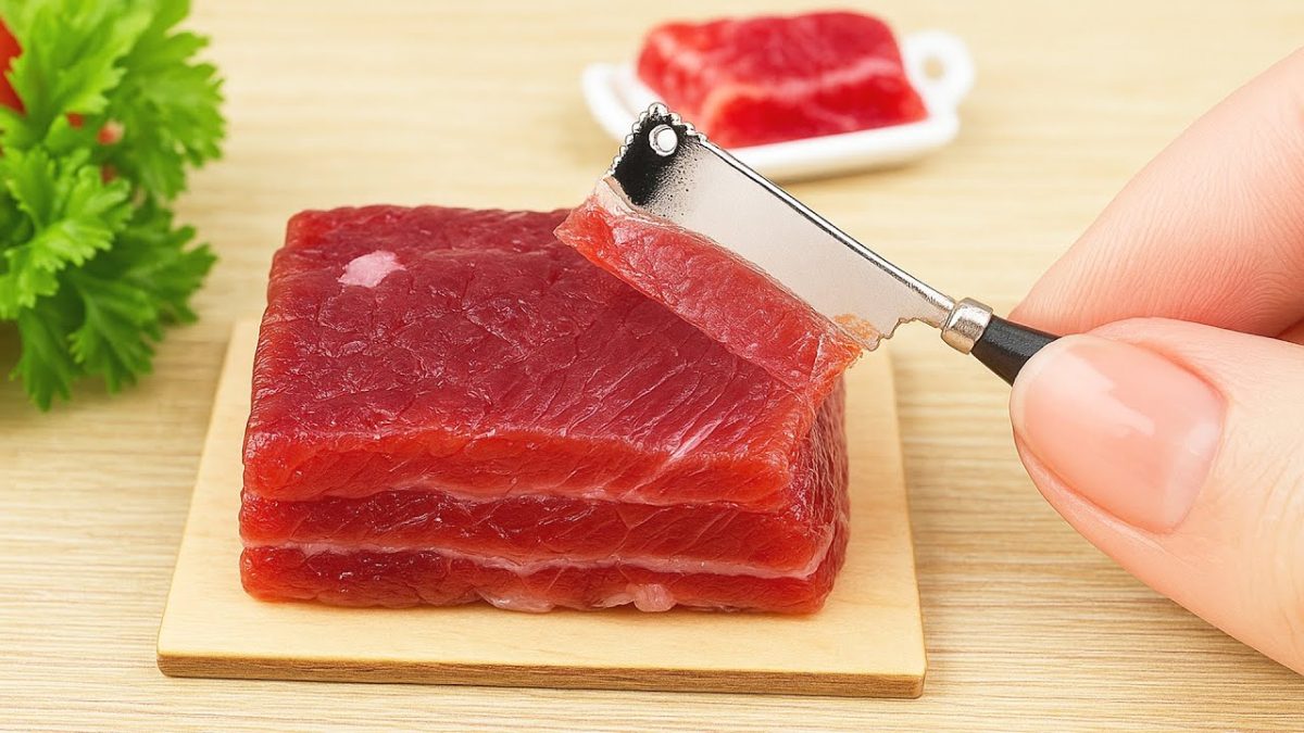Amazing Miniature Cooking Beef Recipe 🥩 How to Cook Steak Donburi, Texas BBQ