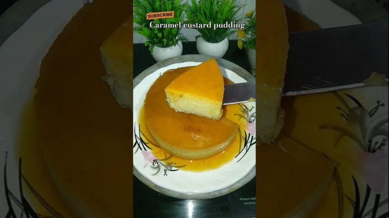 Caramel custard pudding 🍮#dessert #sweet #milk #recipe #cooking #youtubeshorts #trending #ytshorts