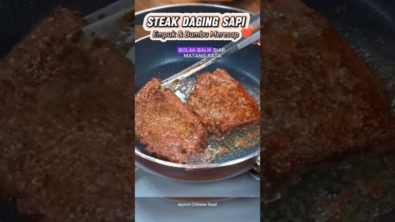 Resep Steak Daging Sapi, Empuk & Bumbu Meresap #kuliner #masak #food #recipe