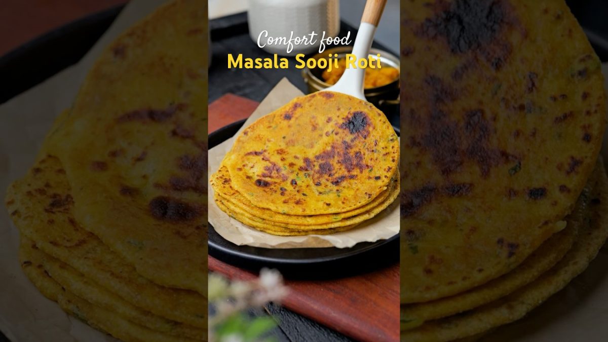 Trending Masala Sooji Roti | Easy Paratha Recipes | Guilt Free #indianrecipe #lunch #indiancuisine