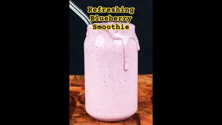 Blueberry Smoothie #youtubeshorts #ytshorts #shorts #shortsfeed #food #snacks #trending #recipe