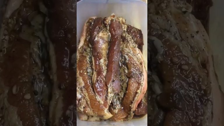 The Best Marinated Pork Belly Barbecue Style#homecookingisthebest#sallyskitchen