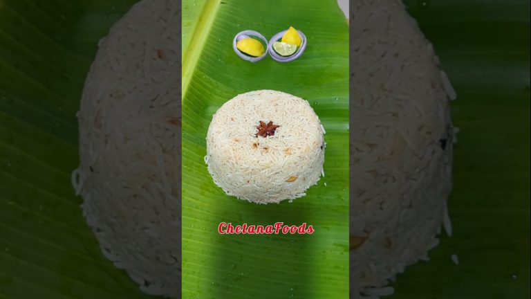 Bagara Rice & Kaju Prawns Fry🤤 ఎవరికి ఇష్టం yummy combo?🤔 Nonveg Meals, Veg Pulao #biryani #seafood